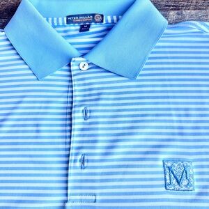 Mediterra Men’s Golf Polo, Peter Millar Summer Comfort, Medium, Excellent Cond